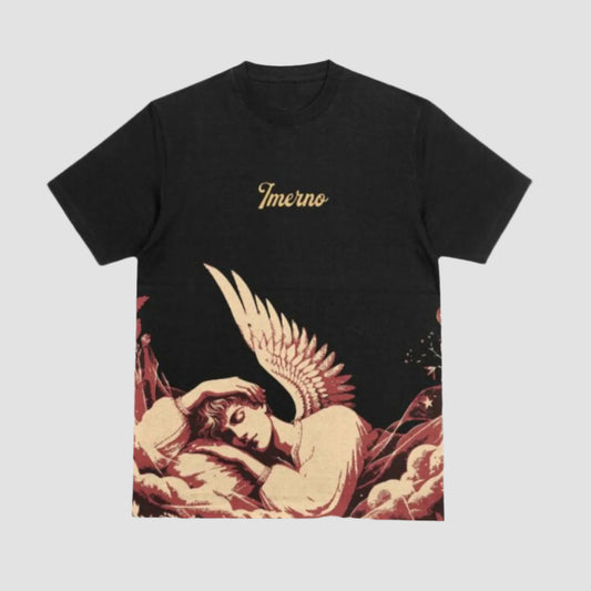 Imerno Slumber of Gods oversized t-shirt – premium streetwear piece from one of the best streetwear brands in India, blending art and fashion in a limited edition release.